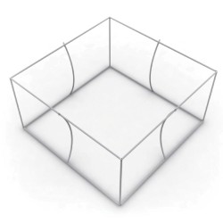 Square Double Sided Hanging Banner