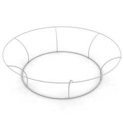 Tapered Circle Double Sided Hanging Banner