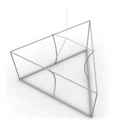 Triangle Single Sided Hanging Banner Triangle Single Sided Hanging Banner