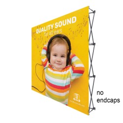 8 ft. RPL Fabric Pop Up Display - 89"h Straight Graphic Package
