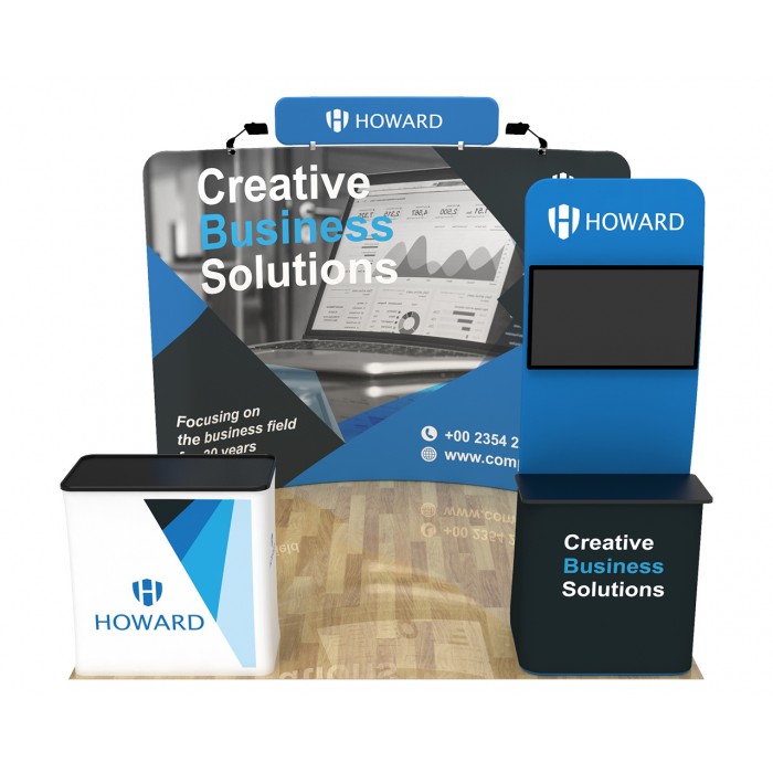 10ft Trade Show Booth Display Kit 26 Graphic Package