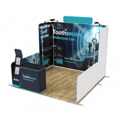 10ft Trade Show Booth Display Kit Y Graphic Package