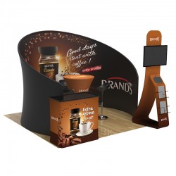 10ft Trade Show Booth Display Kit K Graphic Package