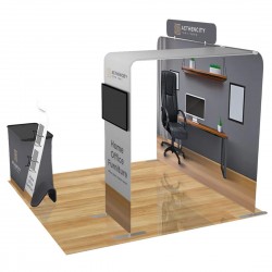 10ft Trade Show Booth Display Kit M Graphic Package