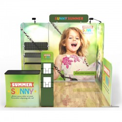 10ft Trade Show Booth Display Kit O Graphic Package