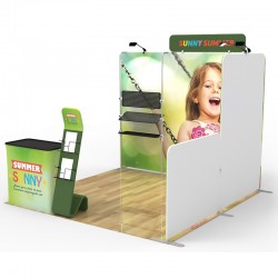 10ft Trade Show Booth Display Kit O Graphic Package
