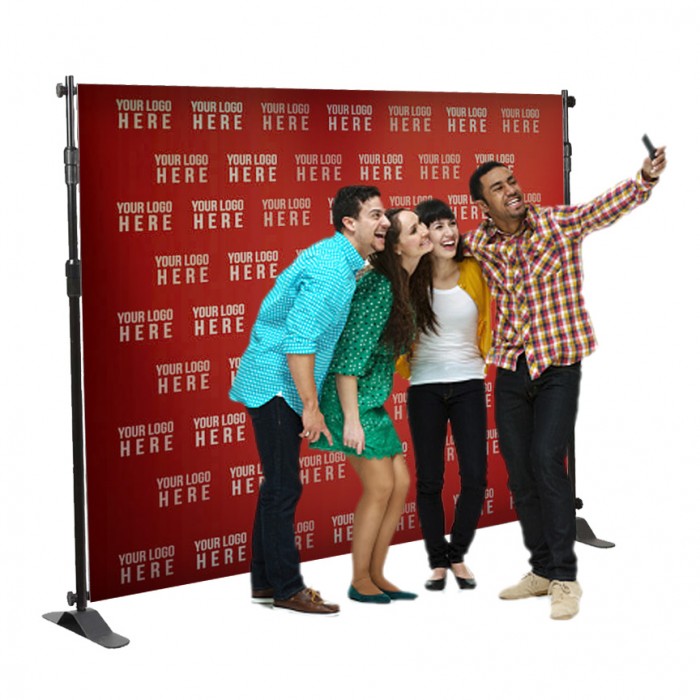 Step and Repeat Backdrop Banner Las Vegas | Print and Stand Package