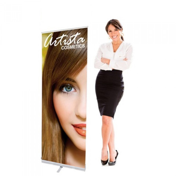24 x 72 Economy Retractable Banner Stand & Graphic Print